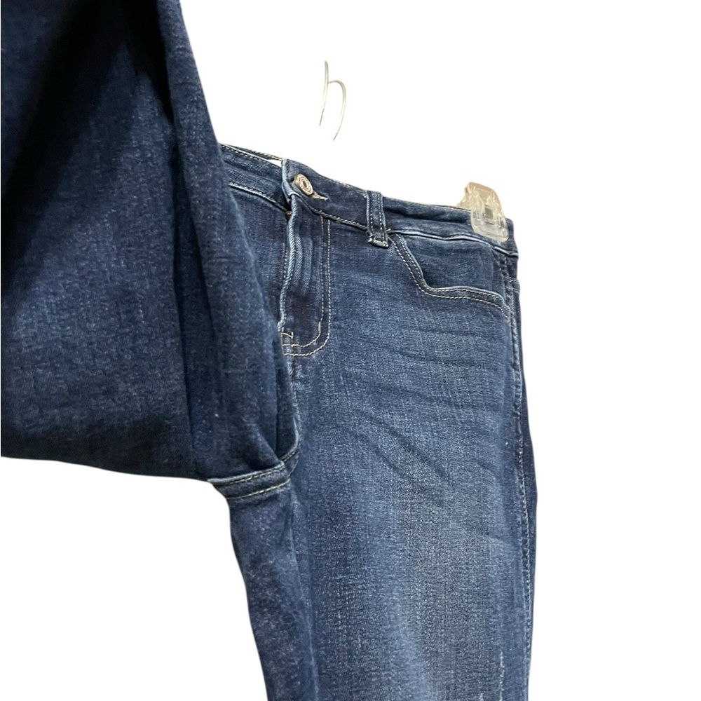 Kancan Destroyed Jeans KC8553D Dark Distressed Women’s size 7/27 frayed hem - Picture 8 of 16